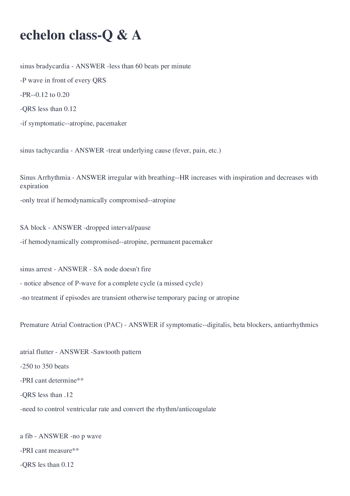 Preview image for echelon class-Q & A